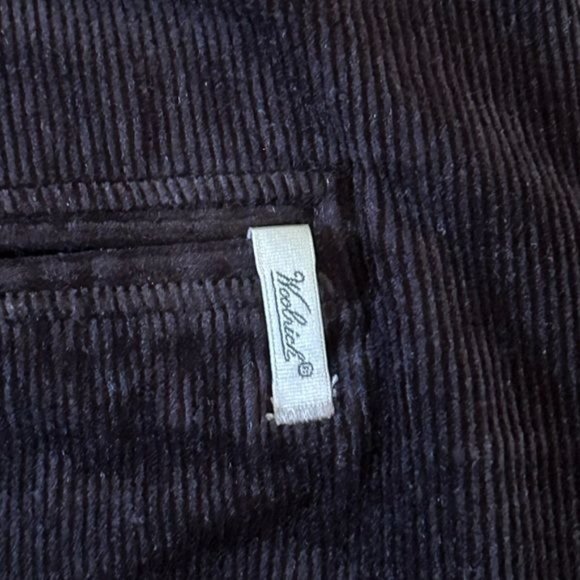WOOLRICH Black Corduroy Button Front Skirt, Sz 6 - Picture 12 of 13